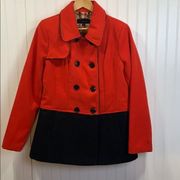 Steve Madden color block Pea Coat