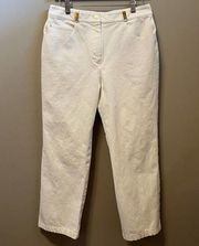 St. John Sport Cropped‎ White Pant size 10