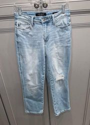 Judy Blue High Rise Straight leg cropped jeans size 27