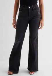 NWOT  Black 70’s Flare Mid Rise Flare Jeans Sz 12