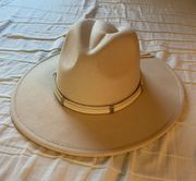 Flat Brimmed Hat 