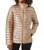 Kate Spade Packable Puffer Jacket in Glittering Rose Size XS NWT