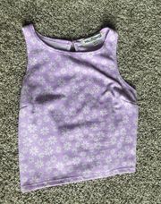 Wallflower Purple Floral Tank Top