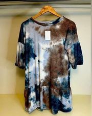 NWT- Velvet Torch Tye Dye mini Dress-Large