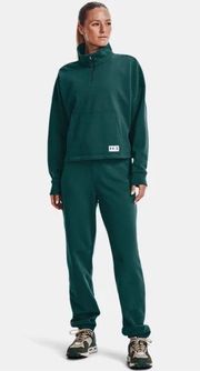 NWT Women's Under Armour Playback Fleece Joggers Green Large