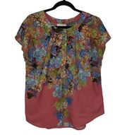 GLAM Floral Print Top - Size M - EUC