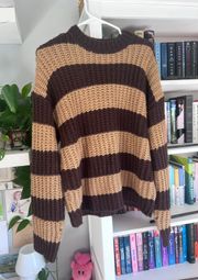 Brown stripe sweater