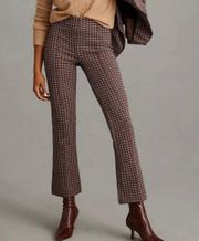 Maeve Margot Kick Flare Crop Houndstooth Pants Size XSP