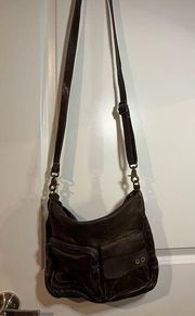 BEDSTU Genuine Pantina Softened Leather Crossbody Bag Distressed/Weathered Style