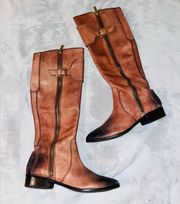 Antonio Melani Adele Leather Ombre Tall Boots sz 7.5