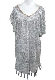 NWT prAna Lace Fringe Swim Bathing Suit Coverup Tunic size Small