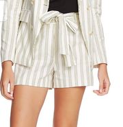 Yellow Tie Striped Boyfriend Shorts 