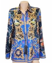 Button Down Shirt Versace X Disney Cinderella Silk Authentic Limited Edition