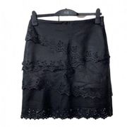 White House Black Market Tiered Leather
Skirt(Size 4)