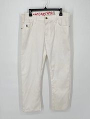 Pete & Greta by Johnny Was Women's Lightweight Cotton Jeans NEW Sz S Off White