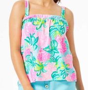 Lilly Pulitzer Jia Tank Top in Pineapple Shake Size Small