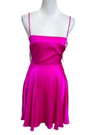 Amanda Uprichard Starlett Dress Hot Pink Light Mini A Line Women’s Size XS
