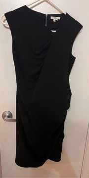 HELMUT LANG LITTLE BLACK DRESS BACK ZIP SIZE S