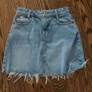 jean skirt size xs