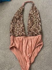 Rose gold one piece