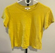 AGOLDE YELLOW TEE SZ XS