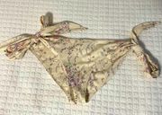 LoveShackFancy Palm Bikini Bottom in Biscotti