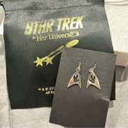 Her Universe Star Trek Spock Command Logo Dangle Earrings