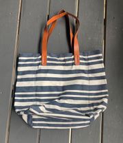 Stripe Canvas Tote