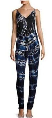 Chrissy Tie Dye Blue Jumpsuit