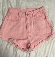 pink  Jean Shorts