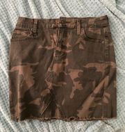 Camo Mini Skirt