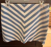 Blue Striped Skirt