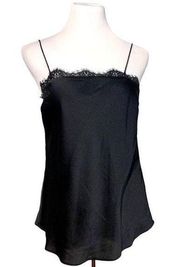 KEEPSAKE THE LABEL Black Lace Keyhole Back Camisole in Black Small