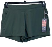 Kyodan X-Large Activewear Shorts Flat Front Pockets Moisture Wicking Green New