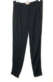 Helmut Lang black slim straight lightweight pants