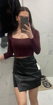 Mini Leather Skirt