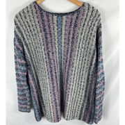 J Jill Striped Knit Sweater Size Large