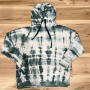 PINK - Victoria's Secret Victoria’s Secret Pink Green and White Tie Dye Fuzzy Hoodie Women’s XS