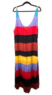 MARA HOFFMAN SWIM Valentina Striped Sun Dress Sz L