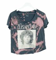 Bravado The Doors Custom Bleach Splatter Reverse Dyed Graphic Tee SZ L