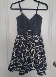 Jessica Mcclintock for Gunne Sax vintage dress Black and white size 3 pr…