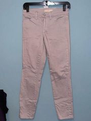 Tory Burch Gray Snap Button Hem Skinny Jeans Size 26