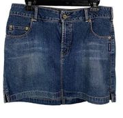 Silver Jeans Women's Size 32 12 Denim Jean stretch Skirt Short Mini Pockets‎