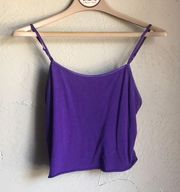 Purple tank crop top