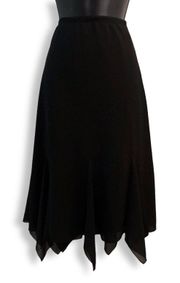 Vintage  by Ouida Black Midi Skirt