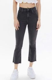 UO BDG Gray Kick Flare High Rise Cropped Jeans - 28