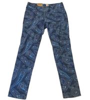 Lands’ End Canvas 1963 Super Skinny Stretchy Print Jeans NWT