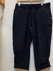 Eddie Bauer Black Outdoor Side Capri Pant Size XL Style ELC1148T See Description