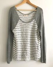 3/$15 - Hollister Striped Metallic Long‎ Sleeve Swe