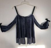 NWT Romeo & Juliet couture‎ size L velvet top